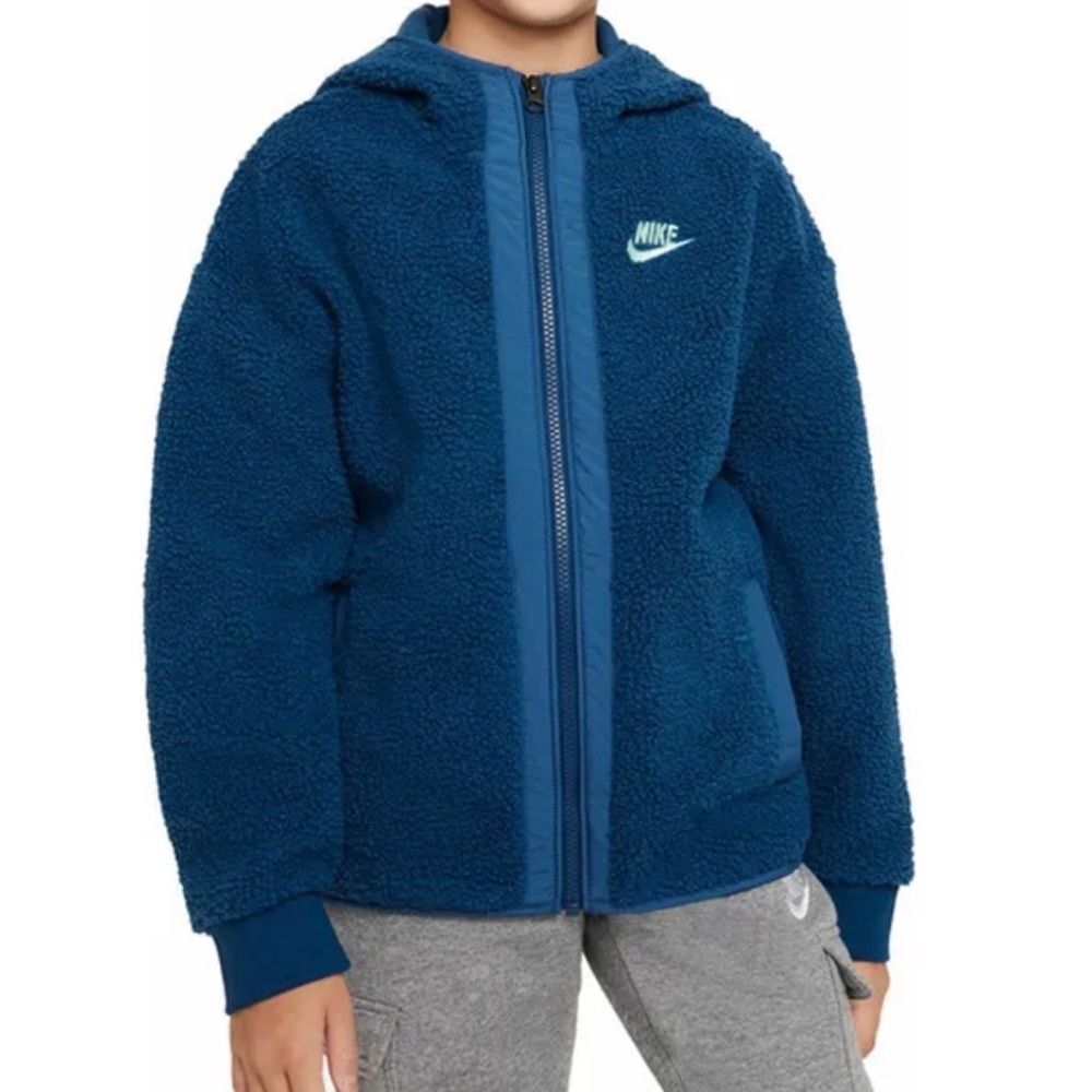 Nike Club Fleece Zip Up Hoodie Youth Medium Sz 10/12
